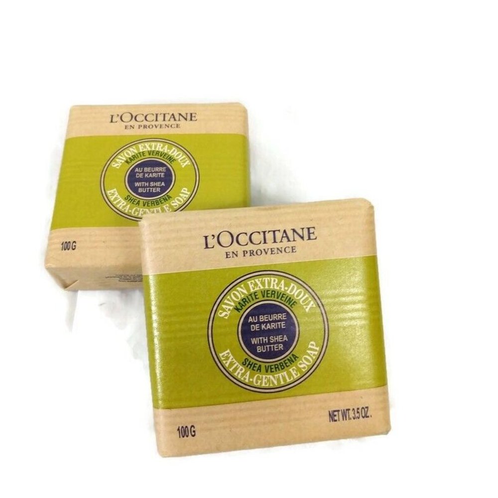 L'Occitane Verbena Bar Soap With Shea Butter Extra 100G X 2 Sealed